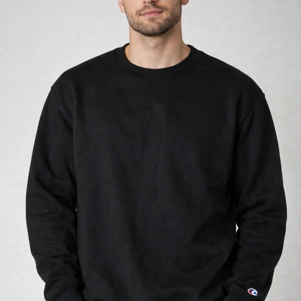 Champion Men's Crewneck Black Sweater